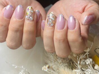サロンドフォーエイチ(salon de 4H)/キラッキラな埋め尽くしネイル☆