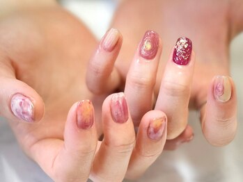 ピンク パープル ニュアンス