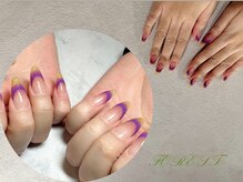 フォレスト(FOREST Hair&Nail)/紫でフレンチグラデ