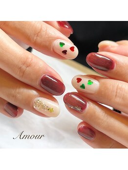 アムール(Amour)/クリスマスネイル♪