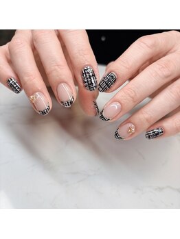 エンズネイル(O’s nail)/ツイードネイル