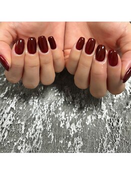 《ハンド》ボルドーネイル