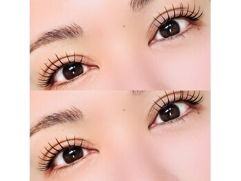 ネイル アンド アイラッシュ ヨンマルニ(Nail&eyelash 402)の写真/アンドヘルシーで自まつげを活かした印象的なお目元に♪ネイルとの同時施術もOK！忙しい方にもおすすめ◎
