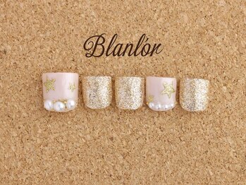 ネイルサロン ブランロール 三軒茶屋店(Blanl'or)/Foot 　スターゴールド　￥8760