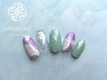 ネイルスタジオ アンビエント 表町店(Nail Studio ambient)/おしゃれ 雲ネイル