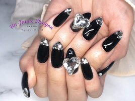 【自爪ネイル】ブラックネイル
