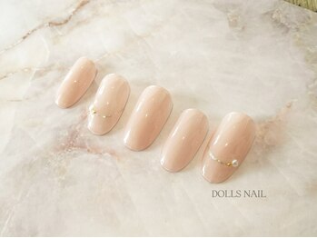 ドールズ ネイル(DOLLS NAIL)の写真/大人可愛いシンプルネイルならDOLLS NAILにお任せ♪ショートネイルも◎自爪に優しいパラジェル導入店