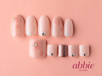 アビー 目白店(abbie)/桜ネイル◇上¥12177/下¥13255