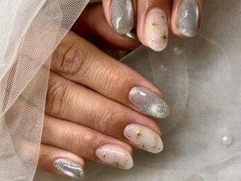 ハジチ(HAZICHI)/マグネット×ジュエリーネイル