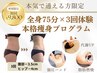 【人気No.1】全身75分×3回来店¥9,800 &nbsp;本格痩身/頑固なセル脂肪に◎