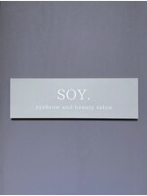 SOY. eyebrow and beauty salon【ソイ】/入り口表札ロゴ #SOY.