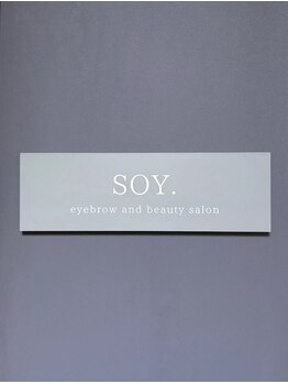 SOY. eyebrow and beauty salon【ソイ】/入り口表札ロゴ #SOY.