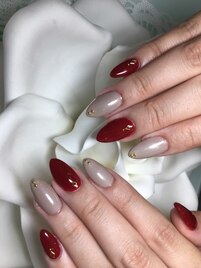 秋の定番カラーネイル