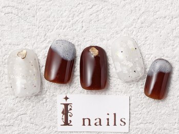 アイネイルズ 梅田店(I nails)/サンドジェルニュアンス￥7700