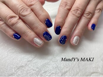 マンディーズ(MandY's)/花火/夏/ネイビー