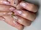 綺麗系デザイン×ミラーネイル