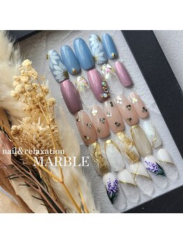 ネイルアンドリラクゼーション マーブル(MARBLE)/トレンドデザインネイル♪