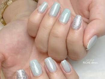 リッシュ ドゥ(RICHE deux)/アイスブルー×フラッシュラメ