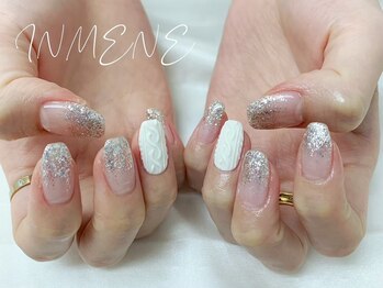 インミニネイルサロン 上野御徒町(INMENE)/秋冬ニットネイル