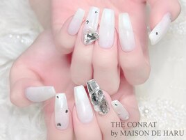 White nails.
