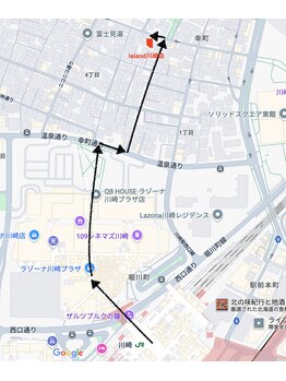 アイランド 川崎店(island)/お店までの道のり