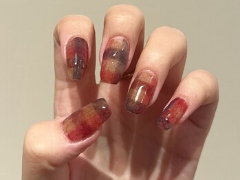 スエン(Suen)/ニット素材チェックデザイン