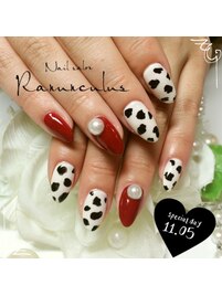 ダルメシアン柄Nail