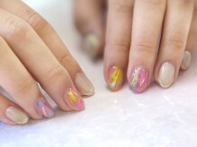2M ネイル アトリエ(2M NAIL ATELIER)/オーロラ フィルム アート