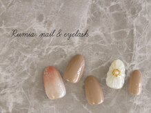 ルミア(Rumia)/フラワーぷっくりネイル