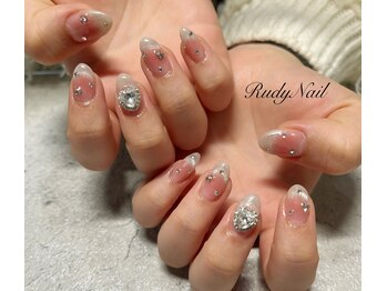 ルディーネイル(Rudy Nail)/チーク×マグネットフレンチ