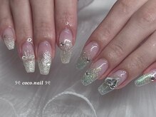 ココネイル 吉祥寺(coco.nail)/フラッシュ　アシメ　韓国　