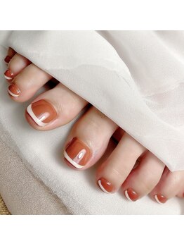 アオマリー(Aomalie)/細フレンチネイル　¥10,340