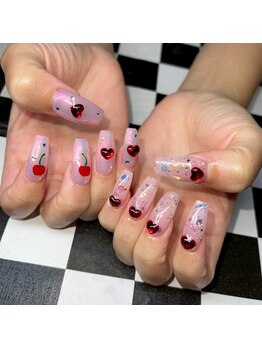 モレリア 心斎橋店(morelia)の写真/【個性&こだわり派artが◎】持ち込みデザインも◎他店ではできない一味違った海外風ネイルを是非☆