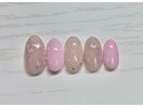 オーロラ桜ネイル