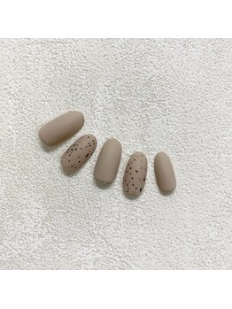 アイミーモア 国立店(aimer more)/マット×ダルメシアンネイル