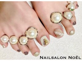FOOT☆ニュアンスホワイトネイル
