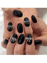 グリーディ(greedy)/ブラックネイル×リボン