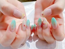 ラルネイル 大宮(Lull. nail)/＃押し花＃塗りかけ