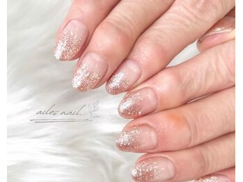 エルネイル(ailes nail.)/ラメグラデーション