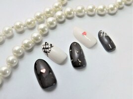 チョコレートバレンタインネイル