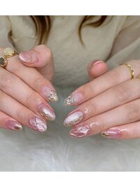 ミラー、キルティングネイル