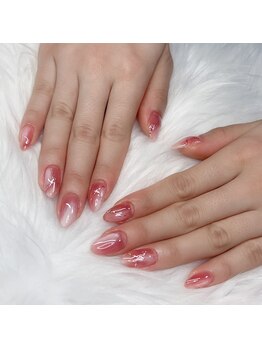 ヘブン ネイル 鶯谷(HEAVEN Nail)/ピンクグラデネイル