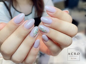アクロネイル アンド アイ(ACRO NAIL&EYE)/ワンカラーシェルネイル