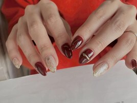 Narumi限定ボルドーネイル