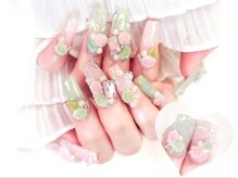 ネイルコレクション ピンク(Nail Collection Pink)/長さ出しジェルパーツ放題★薔薇
