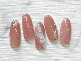 雪ネイル