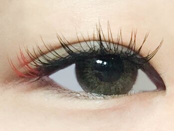 ラックスビー ネイルアンドアイラッシュ 阿倍野ルシアス店(LUXBE)/目尻にレッド♪