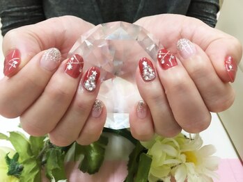 プルミエ ネイル(Premier Nail)/Xmas☆シアーレッド