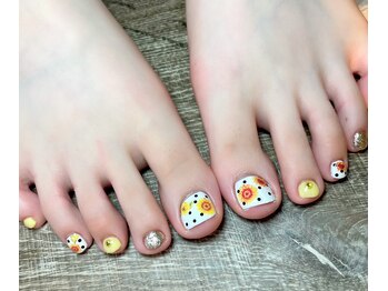 爪屋べっぴん堂/ひまわりネイル
