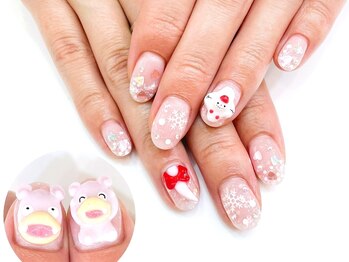 ネイルコレクション ピンク(Nail Collection Pink)/キャラネイル★ポケモン:ヤドン
